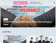 Tablet Screenshot of lemon-law.org